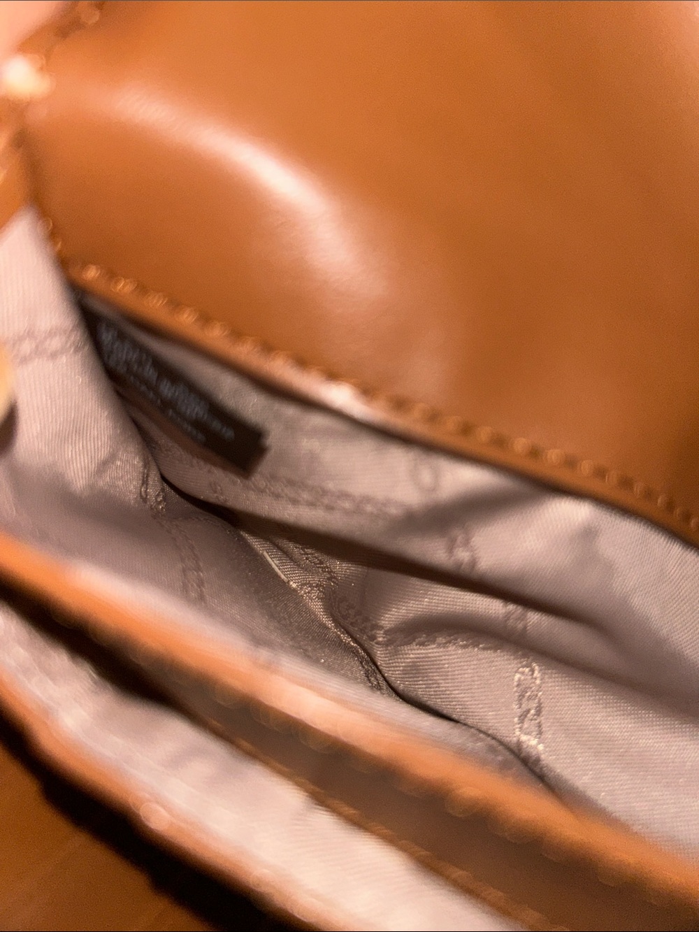 Michael Kors Tan Leather & Signature Canvas Continental Wallet - Picture 9 of 9